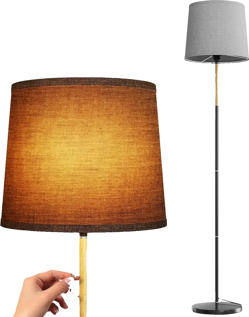 Piantana design elegante grigio luce soffusa moderna soggiorno lusso