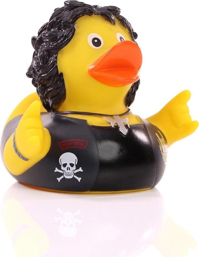 Heavy Metal - Quietscheente - Badeente - ca. 8 cm gross Produktbild 