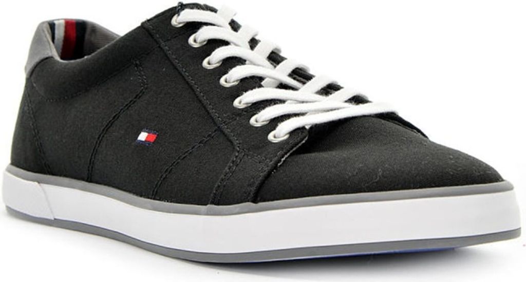 Tommy Hilfiger Harlow - Herren Sneakers Schuhe Canvas Schwarz FM0FM00596-990 , EU 41 UK 7