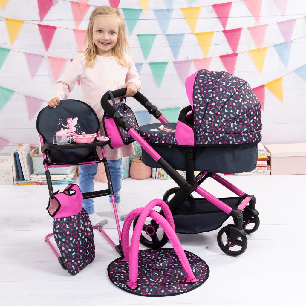 Bayer - Twin Dolls Pram Xeo - Carriage, Stroller, Height-Adjustable - View #8