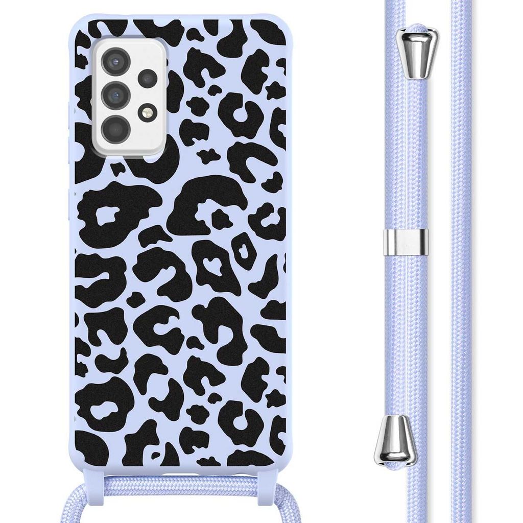 imoshion SilikonHülle design mit Band Samsung Galaxy A52(s) (5G/4G) - Animal Lila