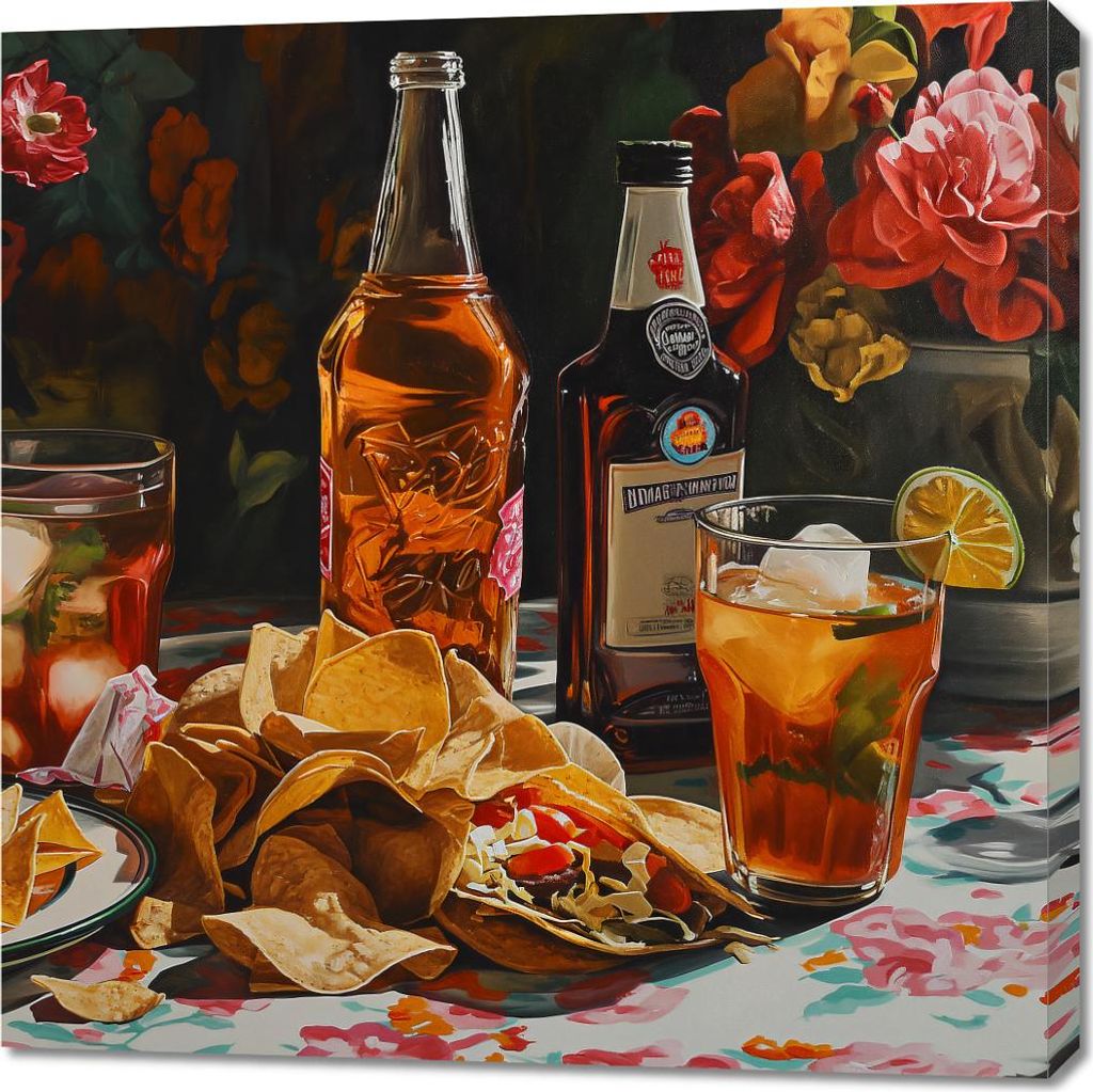 Bild 90x90cm Aromen aus Mexiko