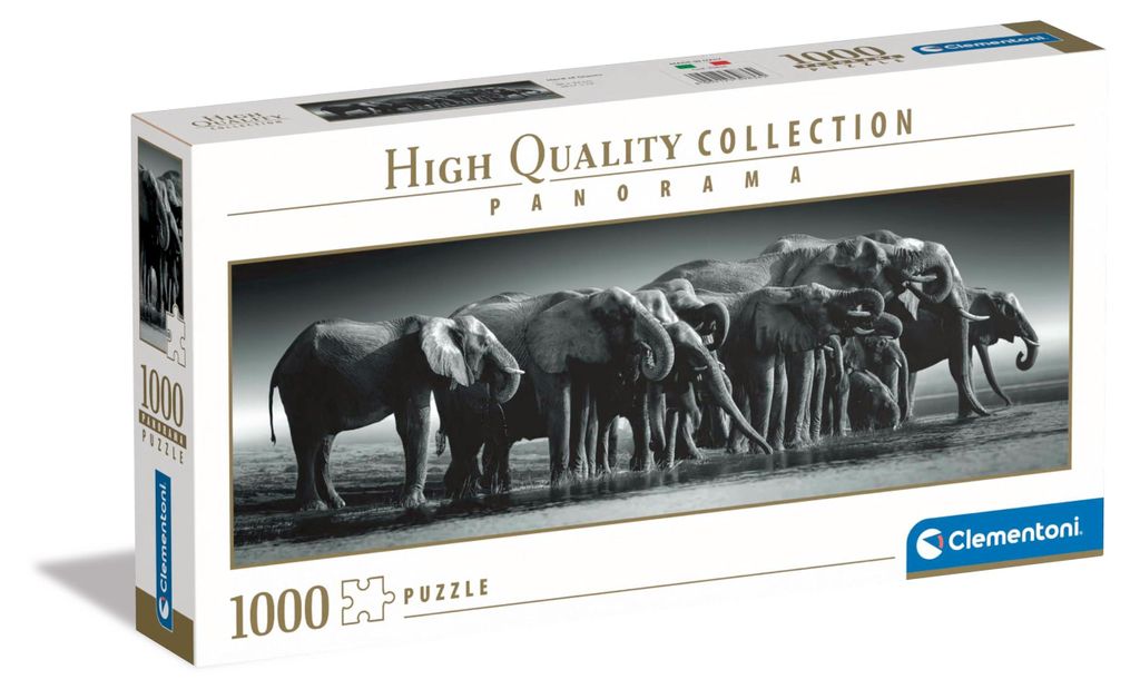 Riesige Elefantenherde Puzzle - 1000 Teile Produktbild 