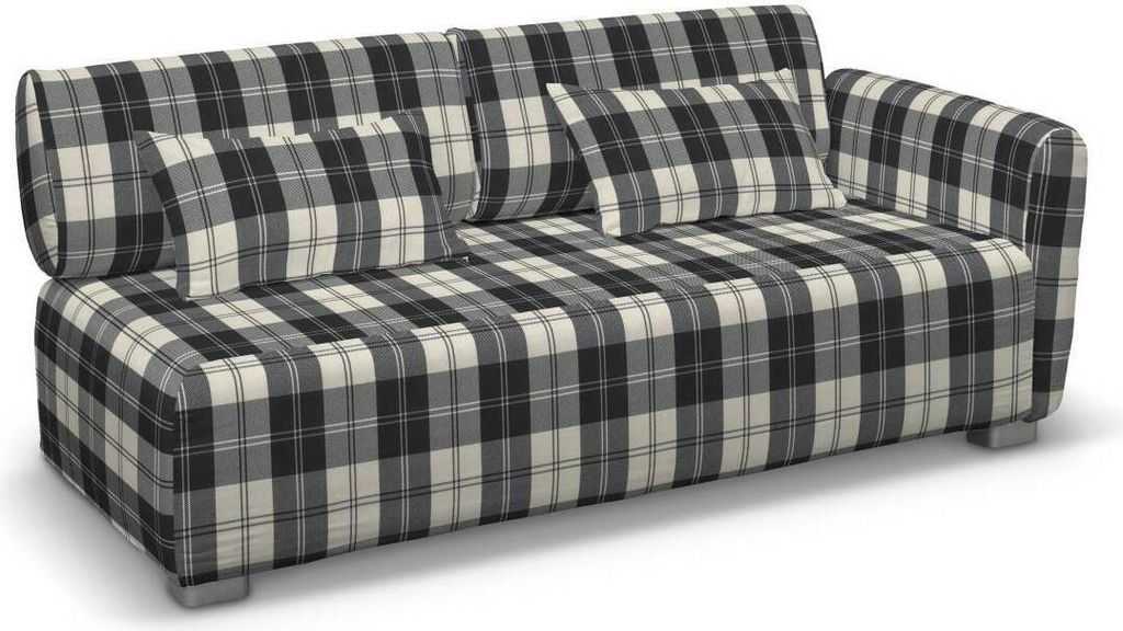 Dekoria Bezug für Mysinge 2-Sitzer mit 1 Armelehne Sofa, schwarz- weiss, Sofahusse Mysinge 2-Sitzer mit 1 Armlehne