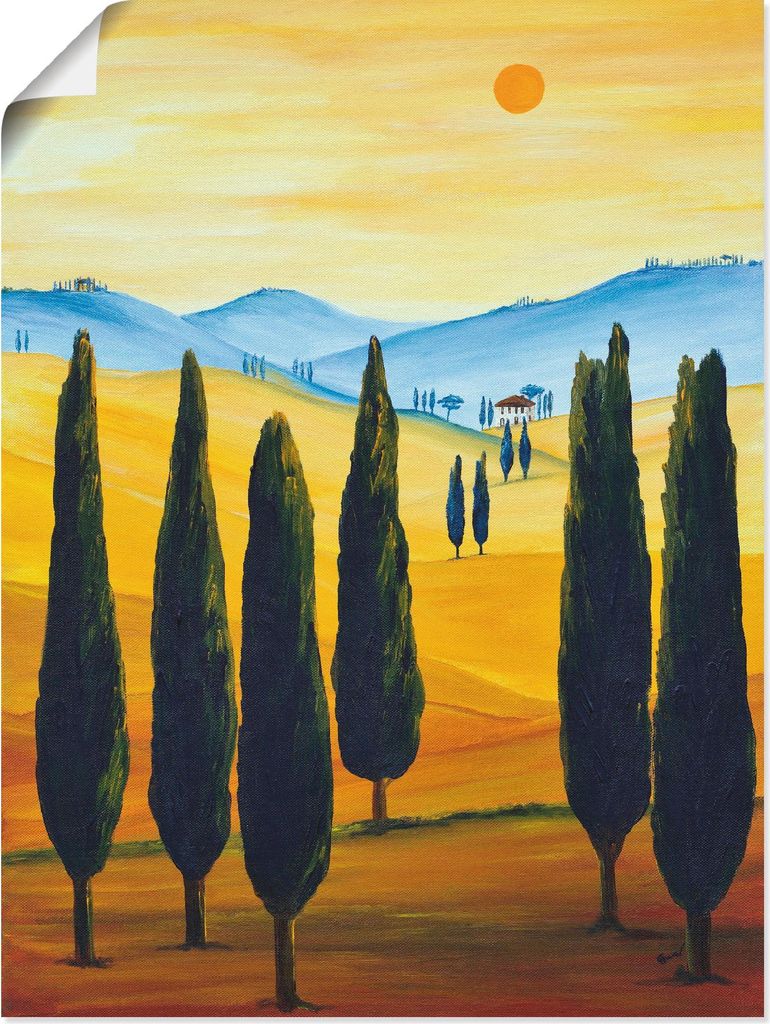 ARTland Poster Sehnsucht nach der Toskana Größe: 30x40 cm
