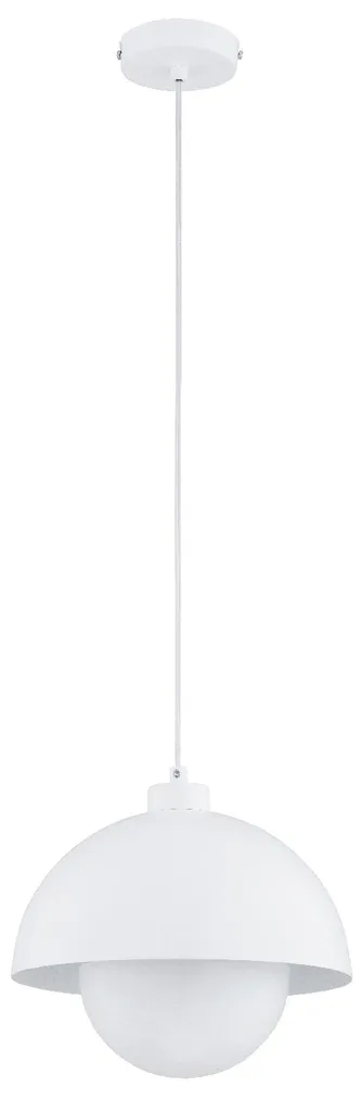 Suspension KUGER blanche pour îlot central et cuisine moderne 85 cm