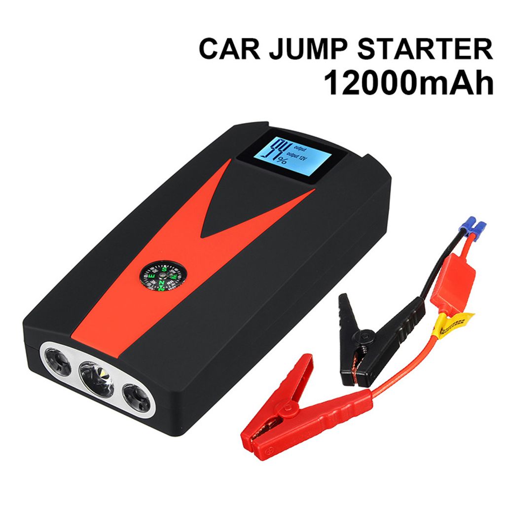 600A 12V USB Starthilfe Batterie Auto Jump Starter Power Bank Ladegerät Anlasser