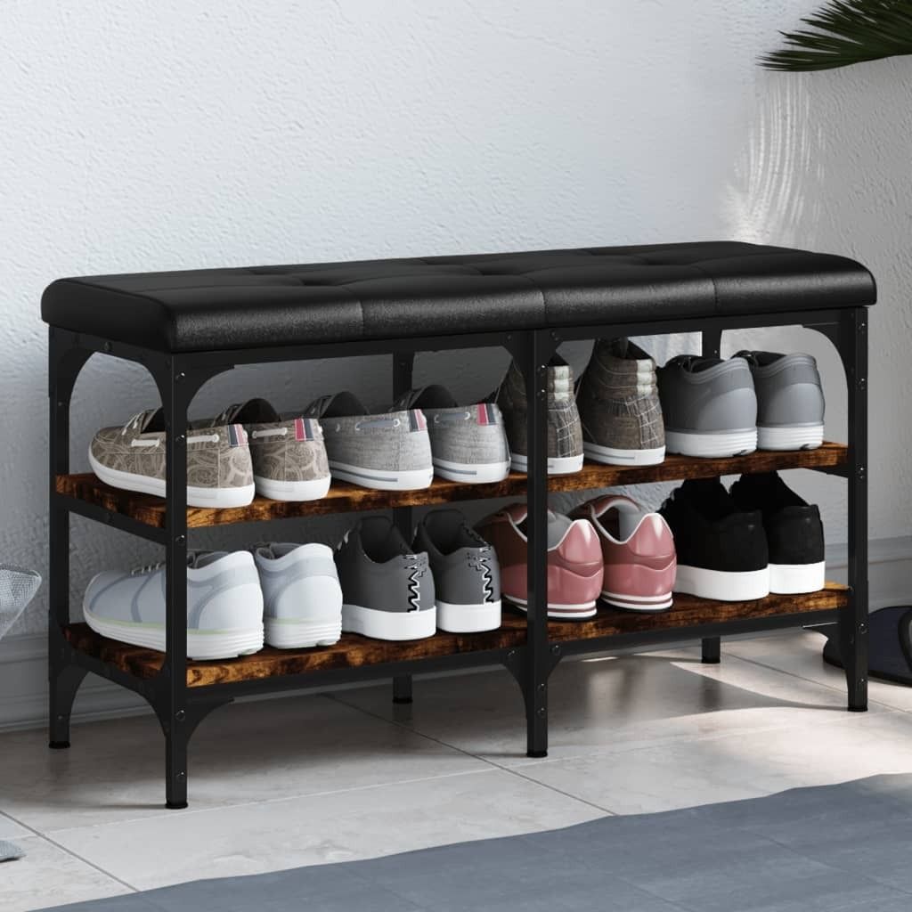 Vidaxl lavica na top nky smoke oak 82x32x47 kaufland sk