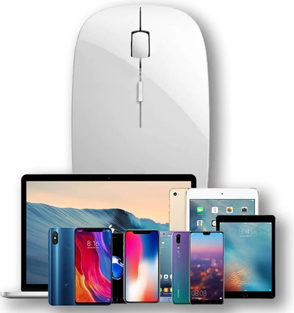 Souris Bluetooth CTMM Blanche sans Fil : Fini les Câbles et l'Encombrement