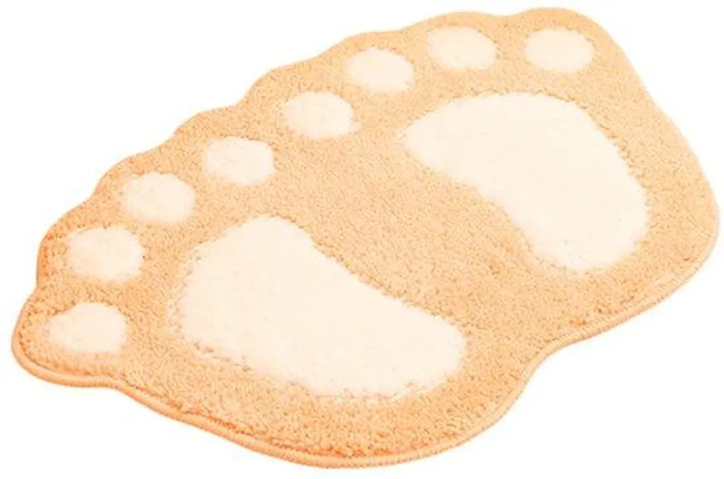 Tapis de Douche Absorbant en Microfibre Jaune - Format Compact 40x60 cm