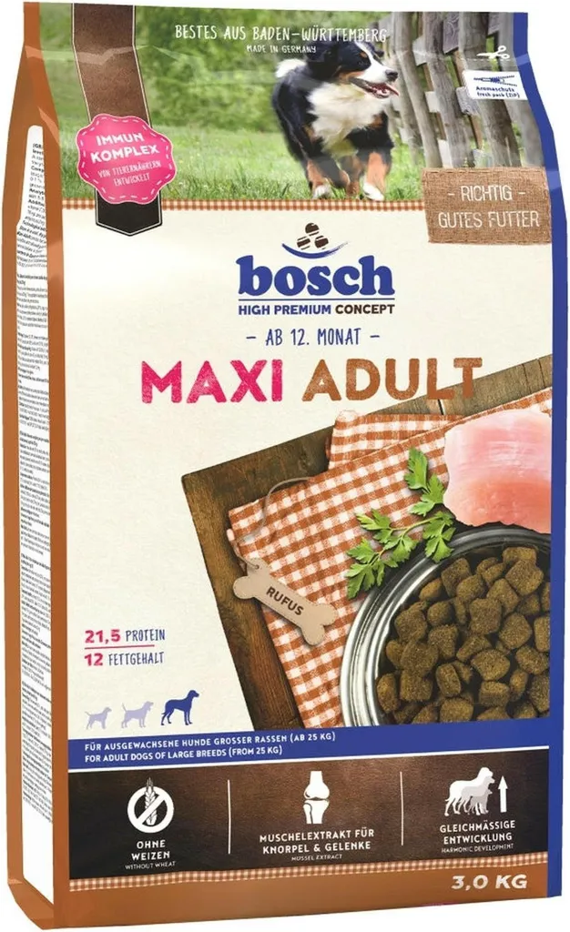 Bosch Maxi Adult 3kg Offerta: Nutrizione Professionale Cani Adulti