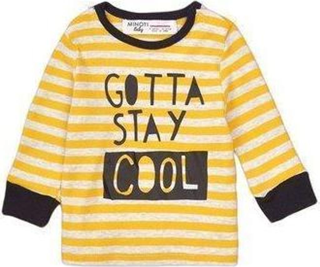 Minoti Baby Langarmshirt Storm gelb 56 62