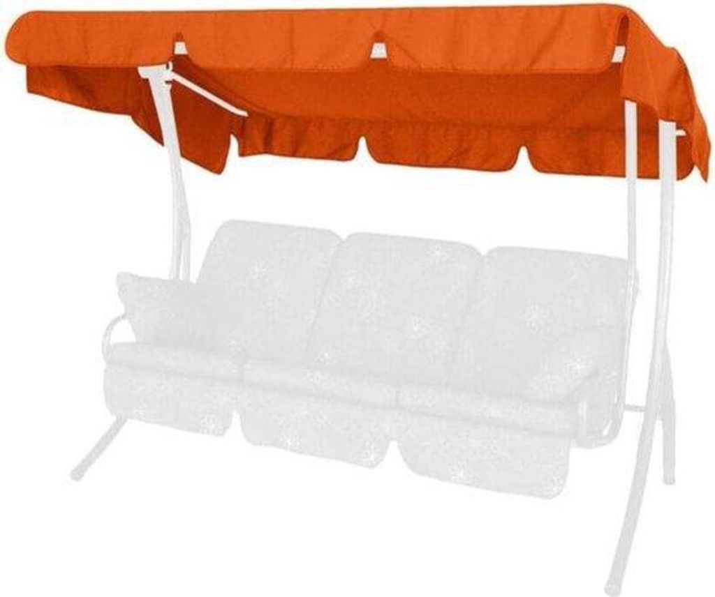 Terrassenschaukel 3 Personen Sonnenplatz Swingtex Terrakotta 210 x 145 cm Terrassenschaukel 3 Personen