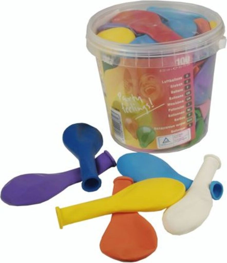 Papstar bunte Luftballons farbig sortiert in einer Dose 100 Obrázok produktu 