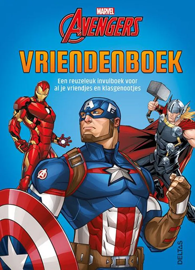 Cadeau enfant : livre d'amitié Avengers pour conserver ses souvenirs