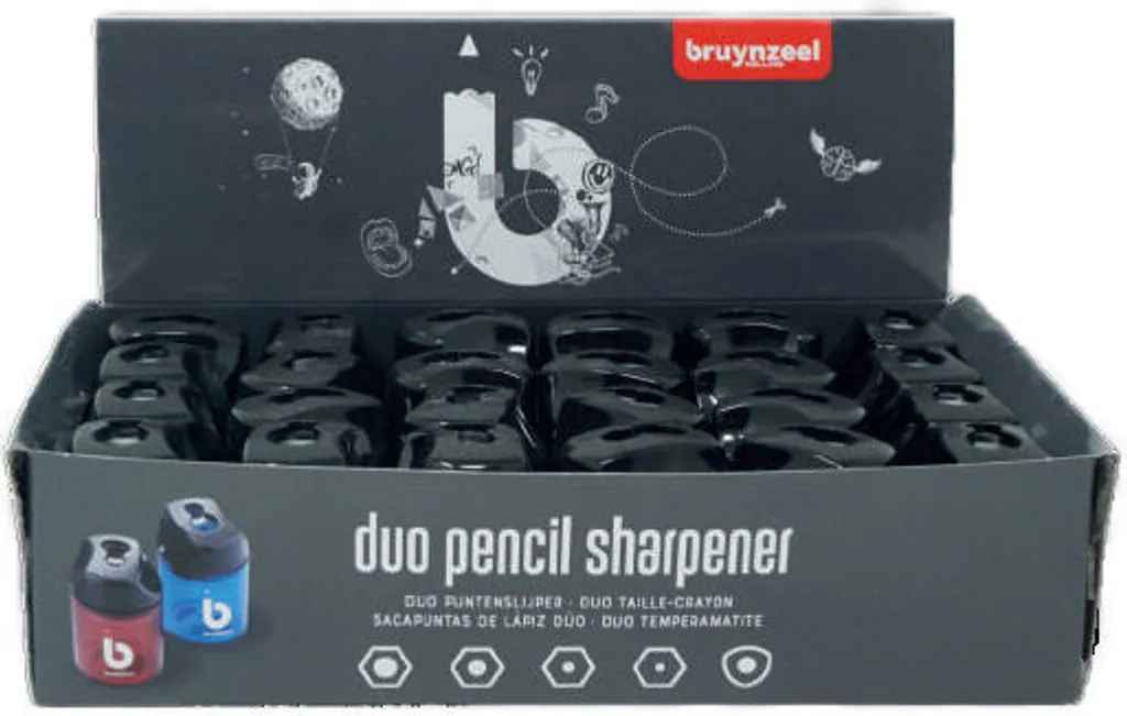 Support Taille-Crayons pour Magasin et Atelier - Présentoir de 24 Pièces