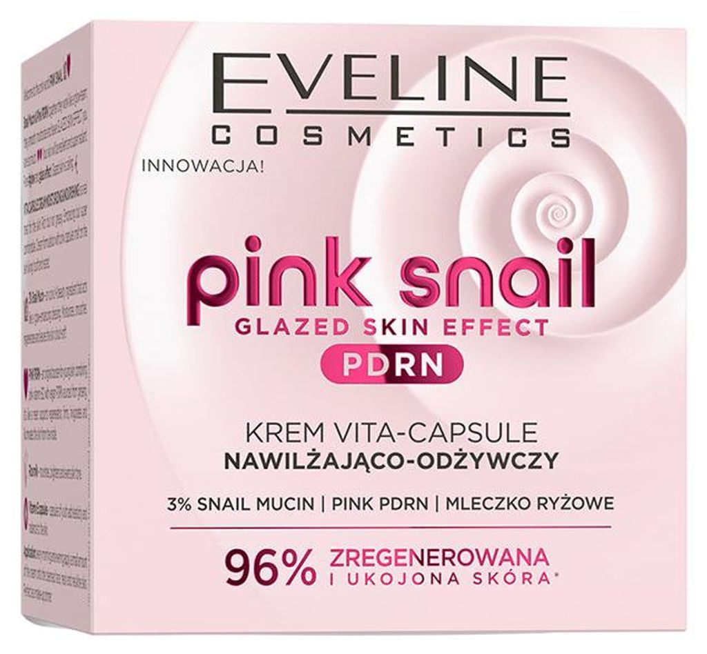 Eveline Cosmetics Pink Snail – feuchtigkeitsspendende, beruhigende Gesichtscreme