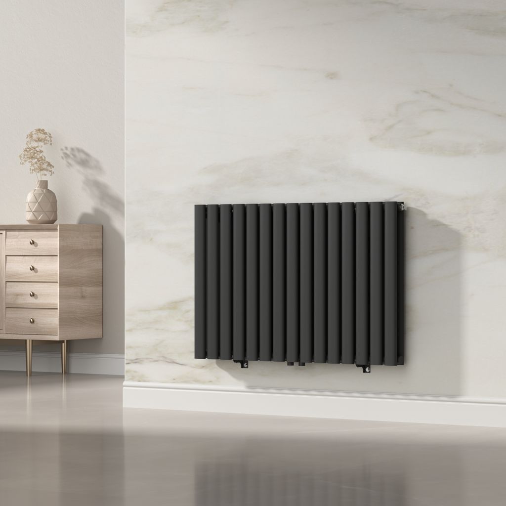 Radiateur tubulaire 'Nore' noir 60x90cm double couche 1180W Image du produit 