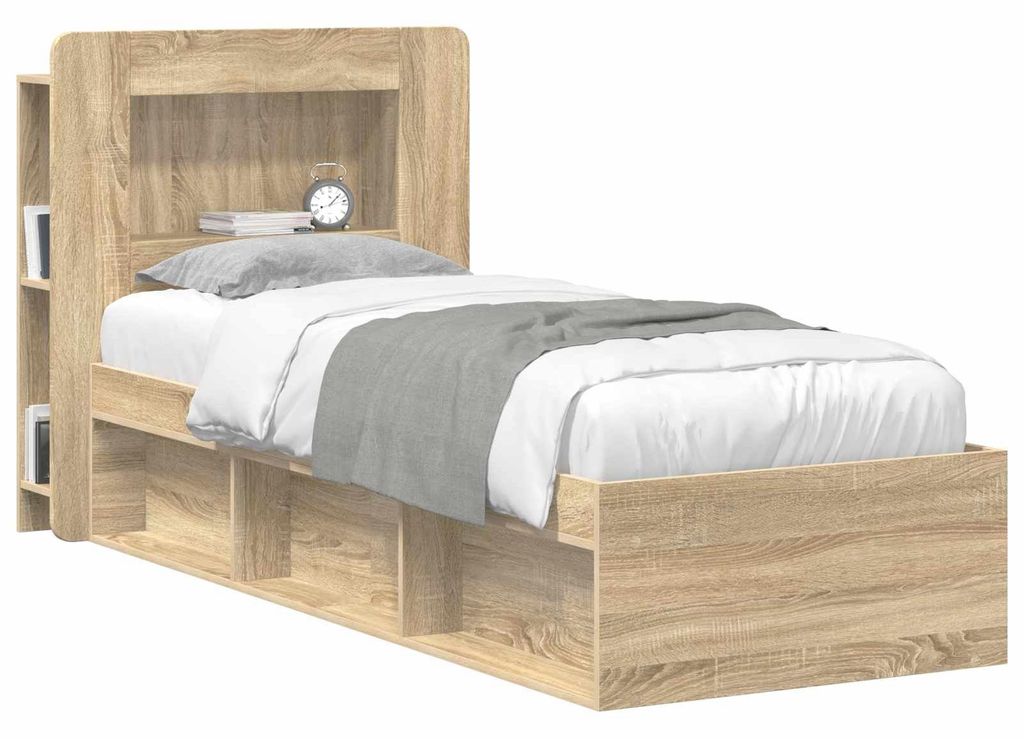 “2026 Modern“ Braun Kopfteil-Schrank mit Speicher Sonoma-Eiche Holzwerkstoff - Designermöbel 29594 - Kopfteile