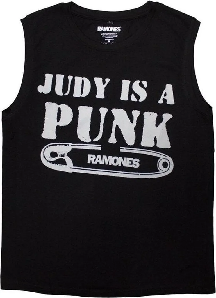 T-shirt Ramones Judy Black en coton noir pour homme taille M vintage