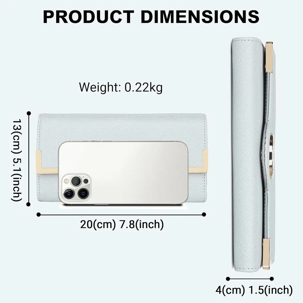 Porte-monnaie Femme Multicartes avec Compartiment Mobile en Simili Cuir - 5