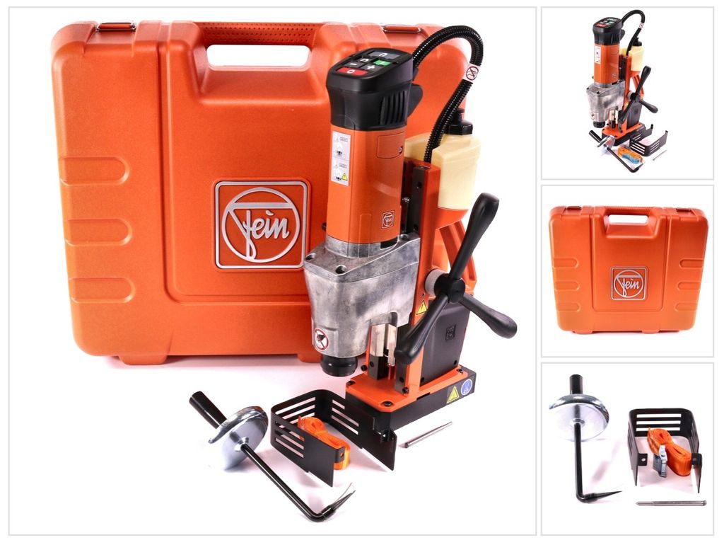 FEIN KBM 50 Q Universal Magnet Kernbohrmaschine bis 50 mm ( 72704161000 ) + 5 tlg. Zubehör Set + Koffer