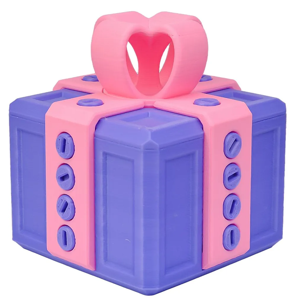 Boîte Cadeau Farce et Attrape Originale en Impression 3D pour Anniversaire