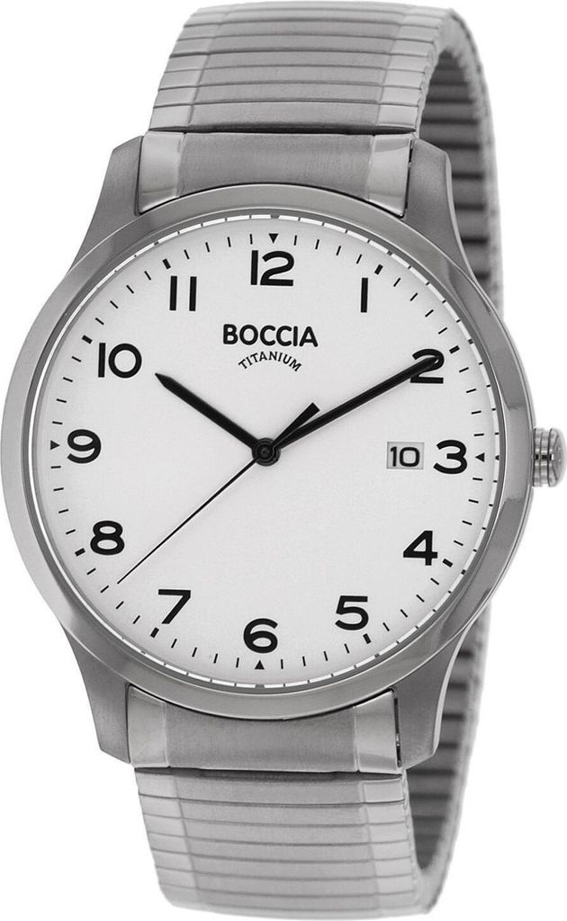Boccia Titanium 3616-01 Uhr Herrenuhr Titan silber