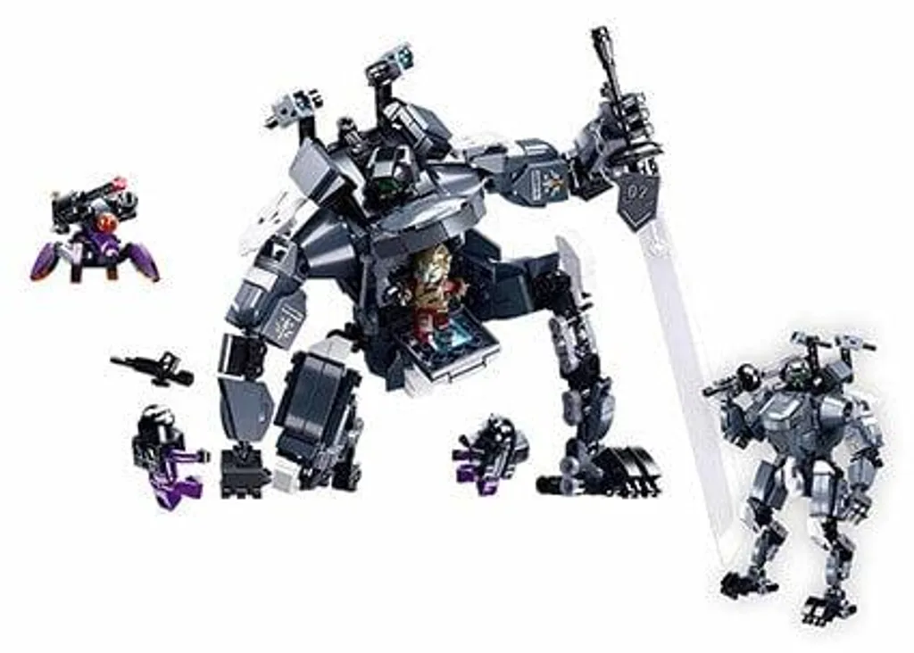 Robot Maître d'Épée M38-B1061 Sluban avec Articulations Mobiles et Arme