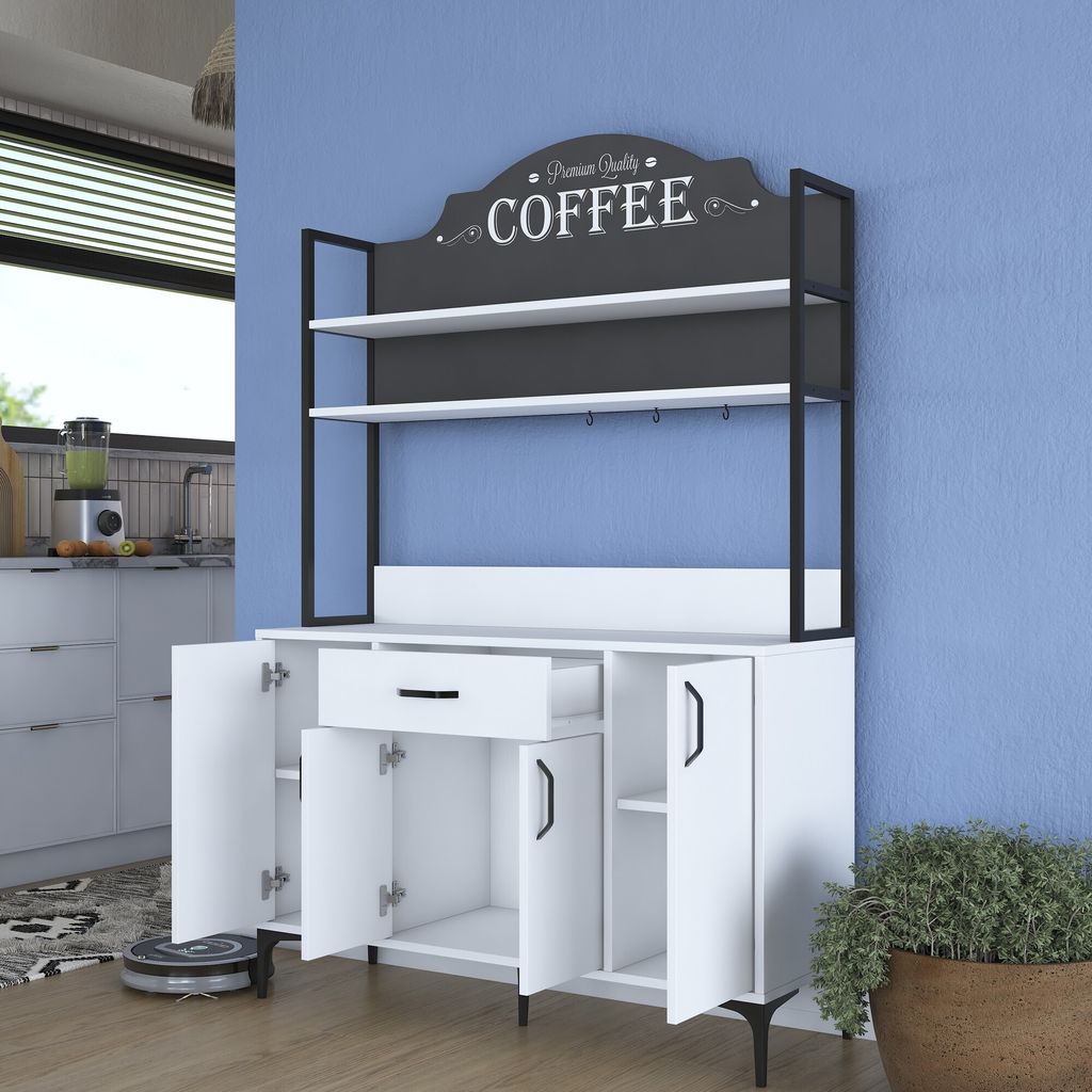 Skye Decor, JE130 - 2987, víceúčelová skříň, bílá, 100 % Obrázek produktu 4