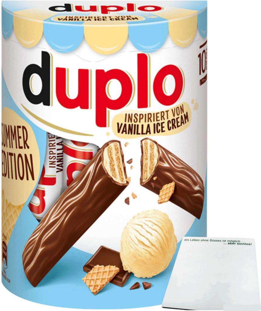 Duplo Vanilla Ice Cream 10 Riegel (182g Packung) + usy Produktbild 
