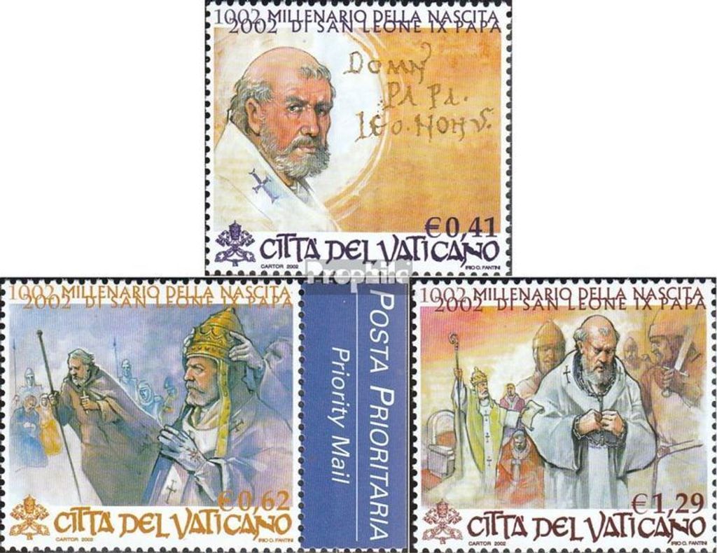 Briefmarken Vatikanstadt 2002 Mi 1421-1423 (kompl.Ausg.) postfrisch Leo IX