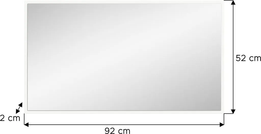 ProjektX spiegel 92x52cm wit. - 3