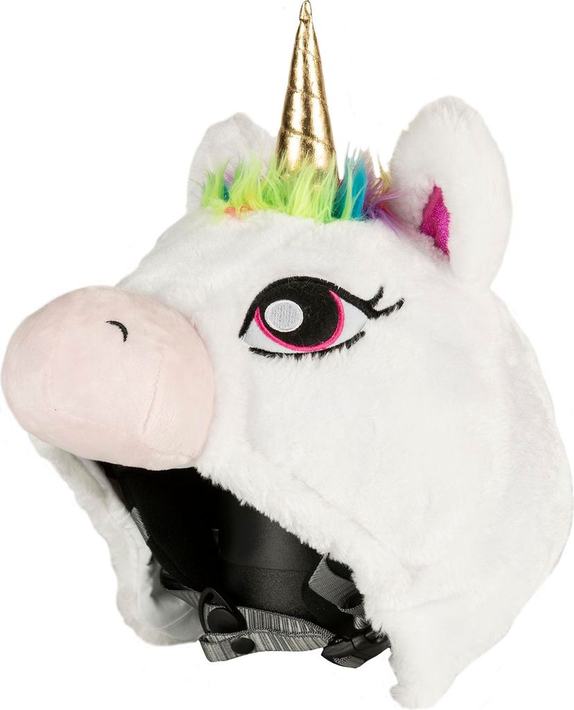 Hoxyheads Skihelm-Überzug Skihelm-Ohren Plüsch Tiere Skihelmüberzug Einhorn Unicorn