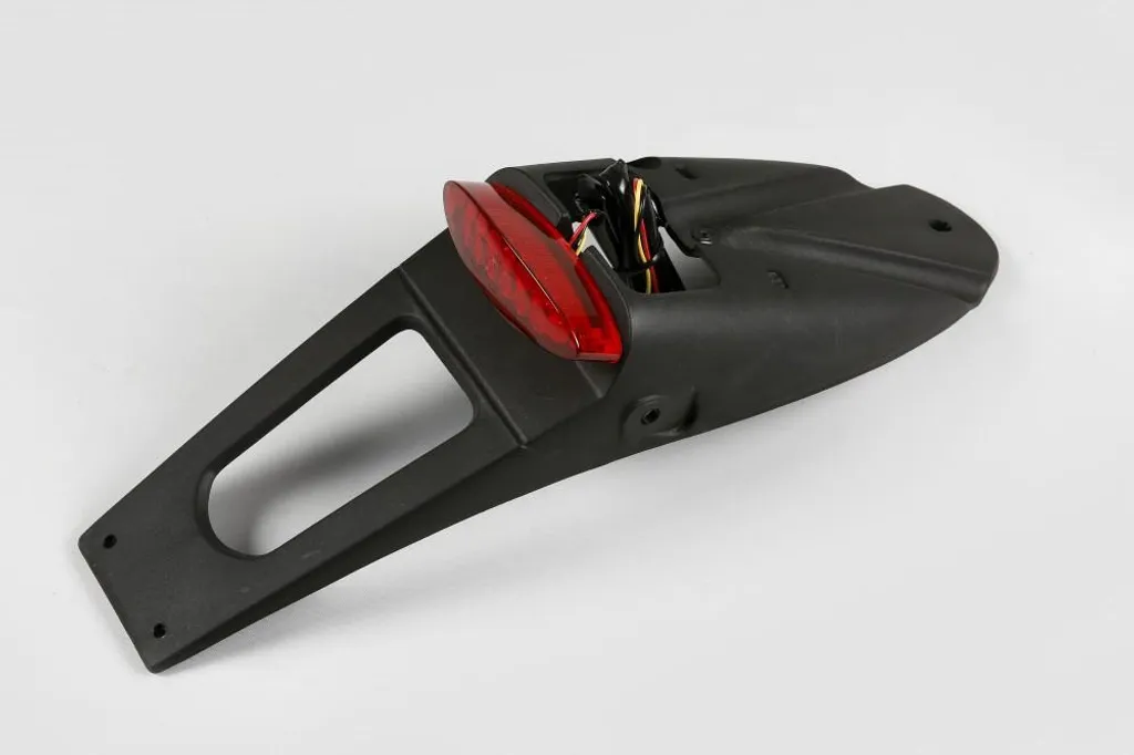 Support Plaque Moto UFO Plast LIKLX PP01219KCLB en Polymère Flexible