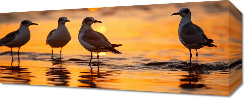 Image Möwe Gawęda 50x20 cm Haute Qualité Impression Bord de Mer