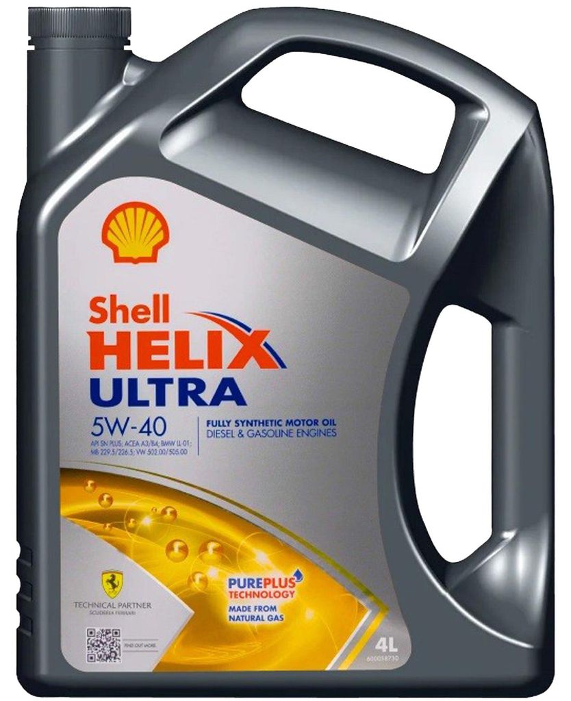 SHELL Helix Ultra für 5W-40 4 Liter Motoröl Motorenöl Longlife-01 A40 PSA B71 2296 RN0700 RN0710 229.5 226.5 502 00 505 00 LL-B-025 Öl