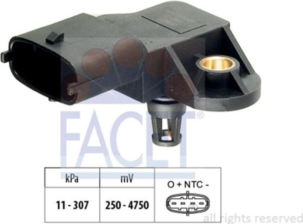 1 Luftdrucksensor, Höhenanpassung FACET 10.3082  Italy - OE Produktbild 