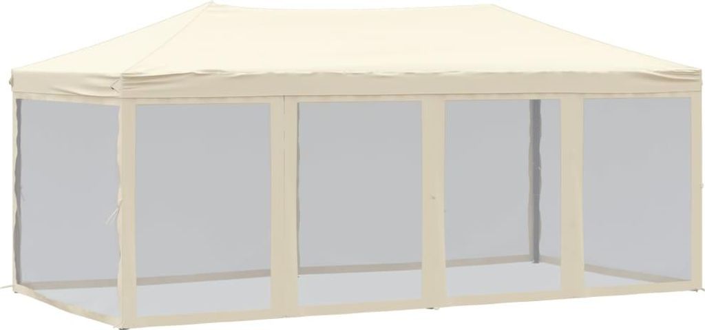 vidaXL Párty stan skladací s bočnými stenami Cream 3x6 m Obrázok produktu 