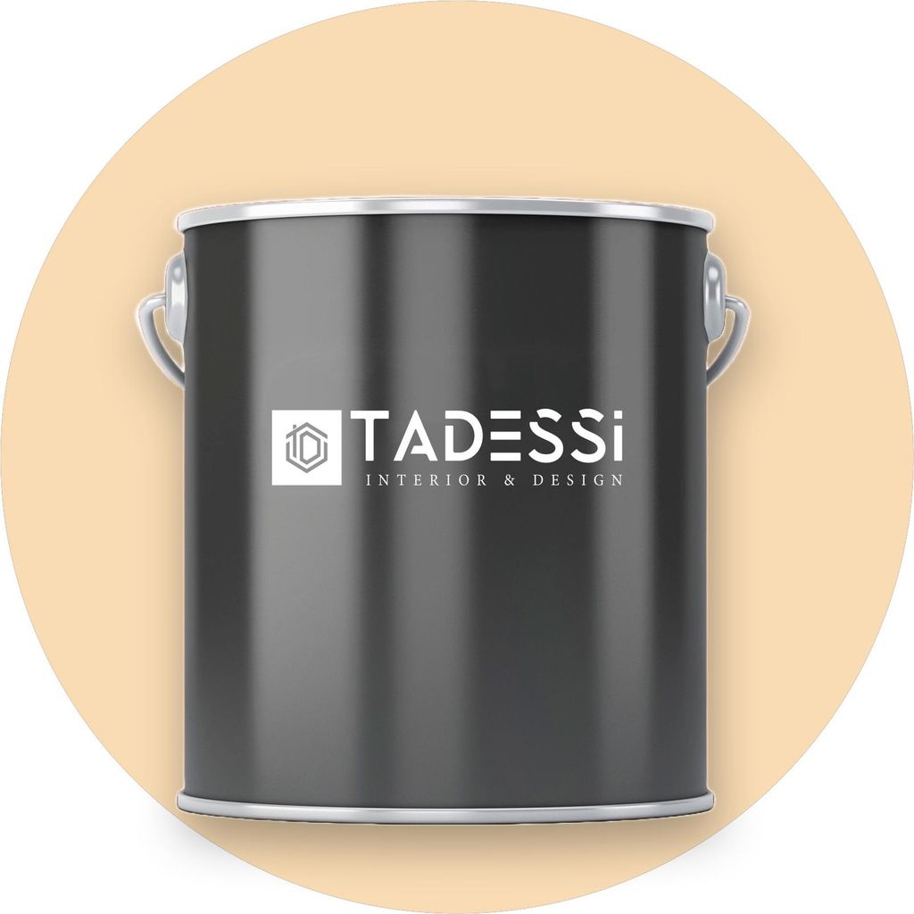 TADESSI Wandfarbe Beige - Graubeige - abwaschbare Innenfarbe matt - Dispersionsfarbe - Geruchsarm und Lösemittelfrei - 2,5 Liter Gebinde