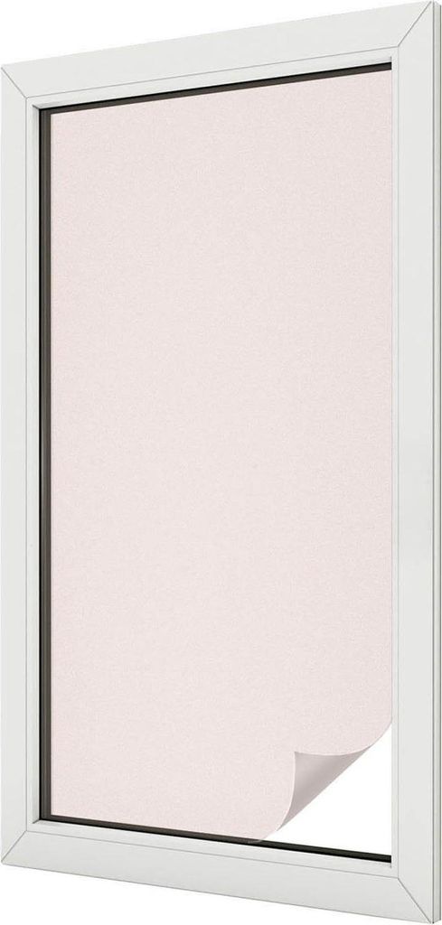 Buntglas Fensterfolie – 100x100 cm – Stained-Glass Design – blickdichte dekorative Sichtschutzfolie – selbstklebend, UV-Schutz – Zartes B...
