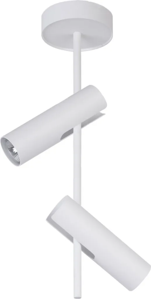 Spot de plafond double blanc moderne Leda pour salon et cuisine 2xGU10