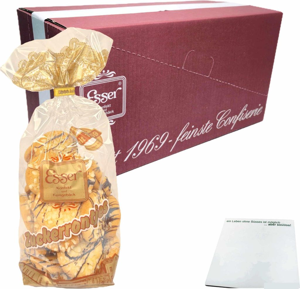 Esser Zuckerrontjes zartes Mürbegebäck (10x250g Beutel) VPE + usy Block