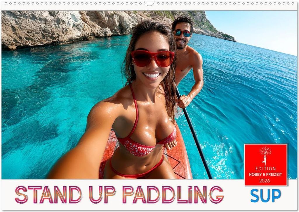 Stand up paddling - SUP (Wandkalender 2026 DIN A2 quer), CALVENDO Monatskalender