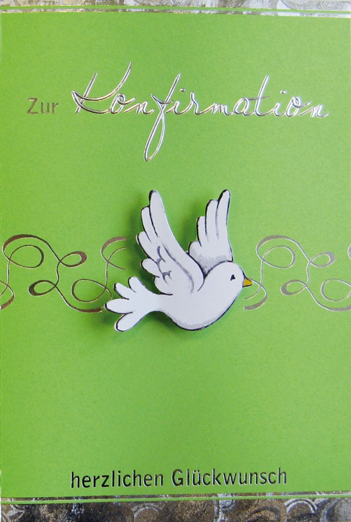 Konfirmation - Glückwunschkarte im Format 11,5 x 17 cm mit