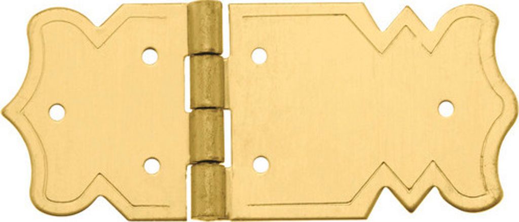 Zierscharnier nagelbar gold 47x20 mm 2 Stück