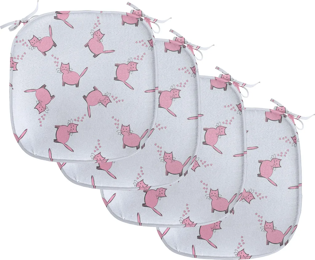 Cuscini Sedie Design Gatti Rosa 40x40 ABAKUHAUS - Stile e Comfort