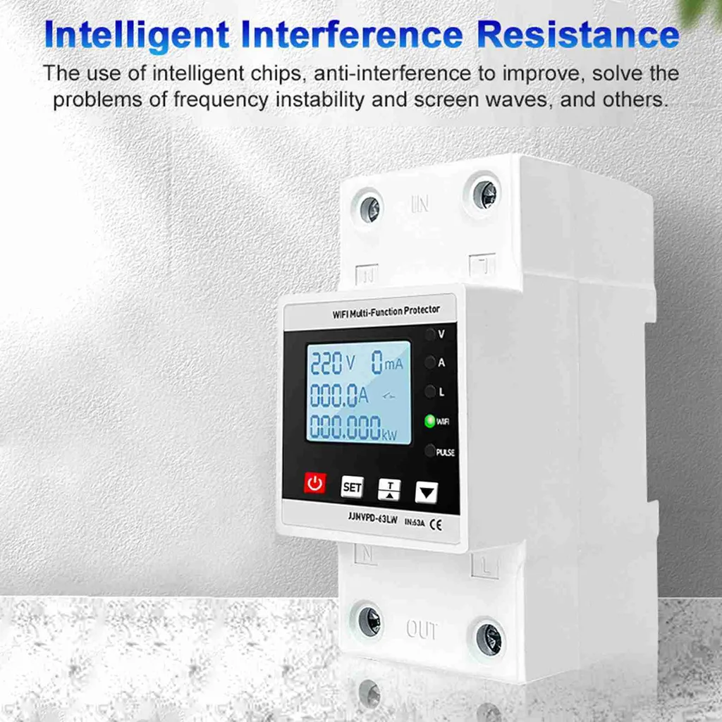 Protecteur intelligent réarmement automatique 230V avec écran LCD