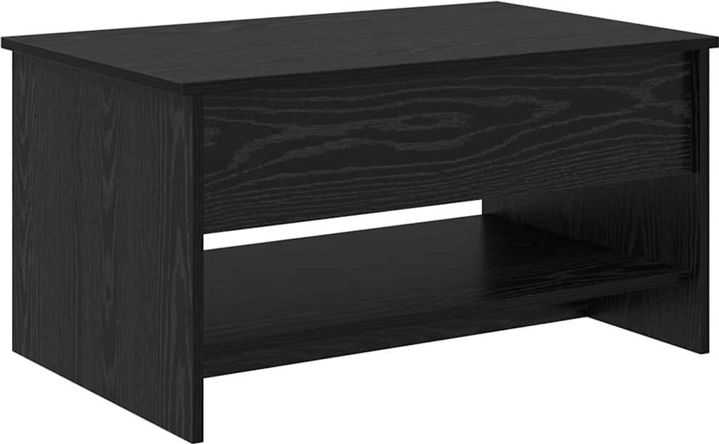 Couchtisch Schwarz Eichen-Optik 80 x 50,5 x 41,5 cm