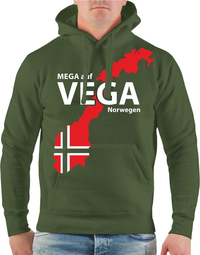 Herren Kapuzenpullover Norwegen Angelurlaub